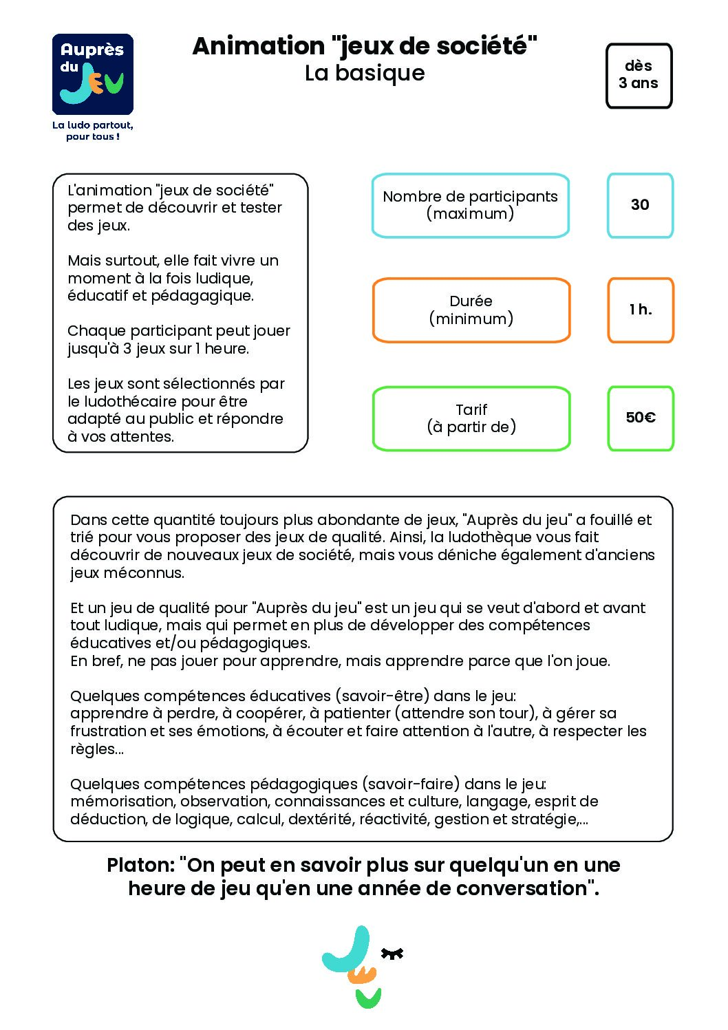 Auprès du jeu